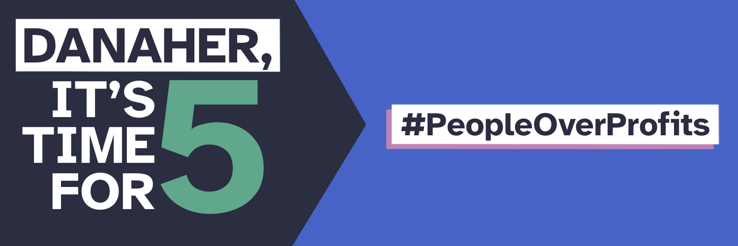 Danaher, it’s time for 5 #PeopleOverProfits